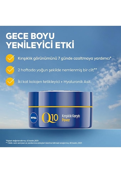 Nıvea Q10 Power Kırışıklık Karşıtı Gece Kremi 50 Ml