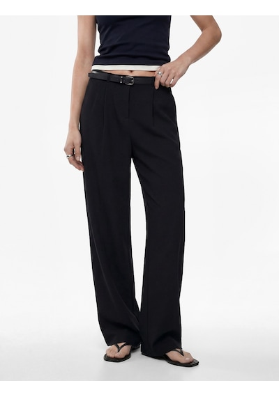 Koton Keten Görünümlü Straight Fit Cepli Kemerli Geniş Paça Palazzo Pantolon Siyah 6sak40383pw Koton Keten Görünümlü Straight Fit Cepli Kemerli Geniş Paça Palazzo Pantolon Siyah 6sak40383pw