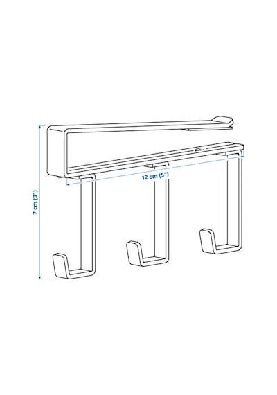Ikea Pålycke Banyo Askısı 3 Kancalı 12 X 7 X 1 Cm Beyaz