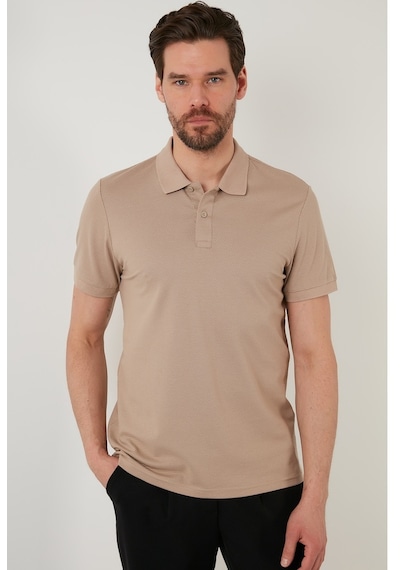 Buratti Regular Fit Pamuklu Düğmeli Erkek Polo Yaka T Shirt 5902326 Vizon