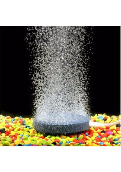 Air Stone Disk Yuvarlak Akvaryum Hava Taşı 10cm