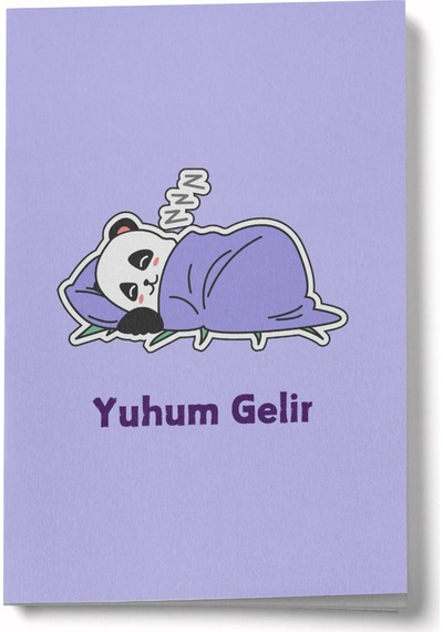 Panda Serisi - Yuhum Gelir Mini Defter Çok Renkli