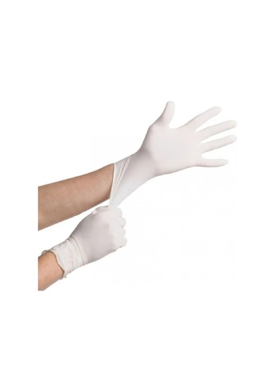 Pudrasız Lateks Eldiven 100'lü Paket 2 Adet L Beden Pudrasız Latex Eldiven Pudrasız Eldiven