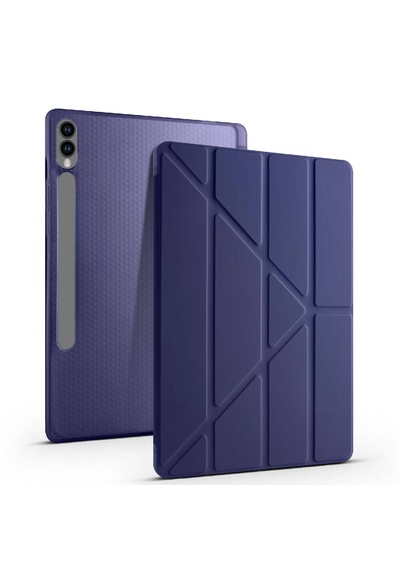 Galaxy Uyumlu Tab S10 Fe Plus Kılıf Tri Folding Kalem Bölmeli Standlı