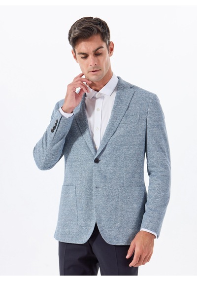 Hackett Açık Mavi Erkek Keten Karışımlı Ceket Hm443426