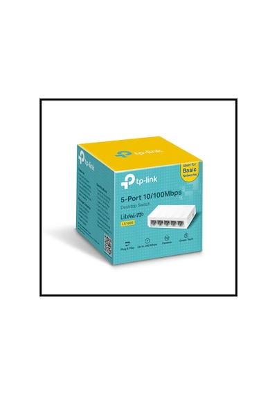 Tp-lınk Ls1005, Green Tech, 5 Port, Megabit, Yönetilemez, Masaüstü Switch
