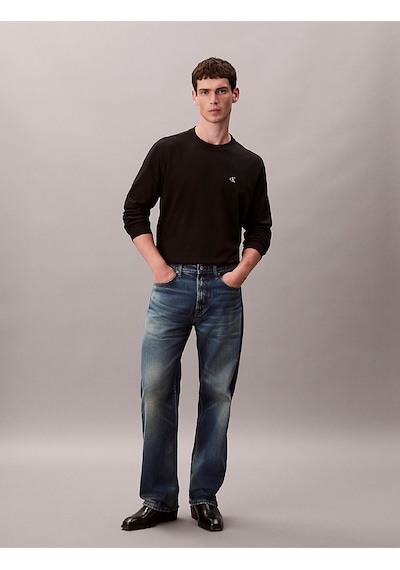 Erkek Easy Monogram T-shirt Siyah