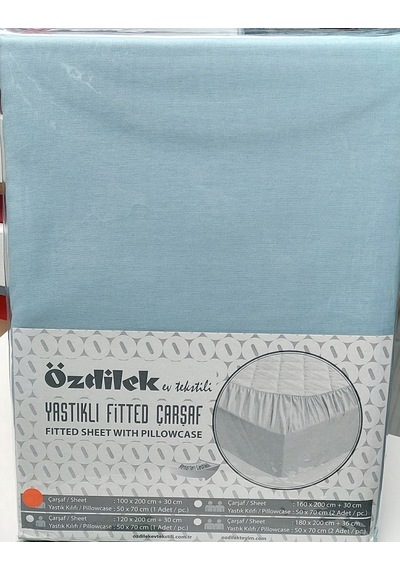Özdilek Colourist Fitted Tek Kişilik Çarşaf Seti 100x200 -aqua Aqua