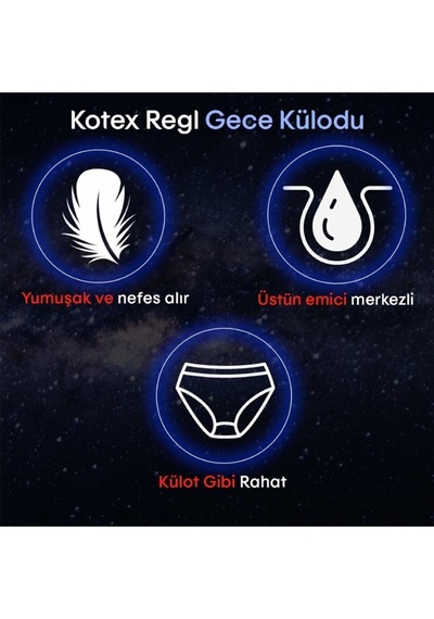 Kotex Regl Gece Külodu 2'li 5 Adet