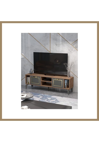 Bezos Linya Gold Tv Sehpası Kahverengi 22 Bezos Linya Gold Tv Sehpası Kahverengi 22