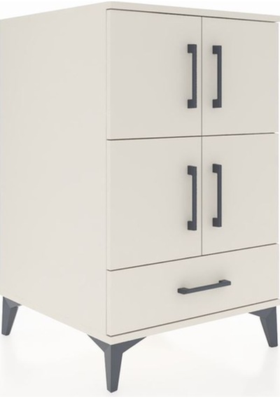 Kronos Komodin 4 Raflı Tek Çekmeceli 4 Kapaklı 60x59x96 Aytaş... Aytaşı