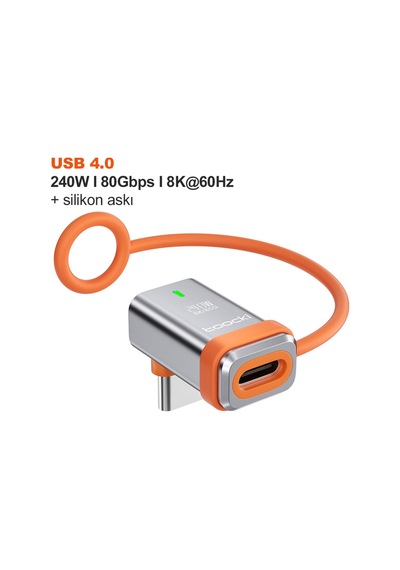 240w Usb 4.0 Tam Fonksiyonlu Adaptör 80gbps Yüksek Hızlı Veri Aktarımı 16k/8k 60hz Görüntü Desteği