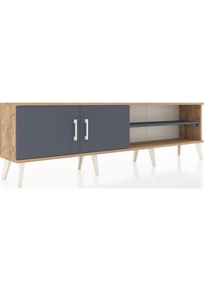 Arges Tv Ünitesi 2 Raflı 2 Kapaklı 176x30x51 Çam-antrasit/antrasit Antrasıt/antrasıt Arges Tv Ünitesi 2 Raflı 2 Kapaklı 176x30x51 Çam-antrasit/antrasit Antrasıt/antrasıt