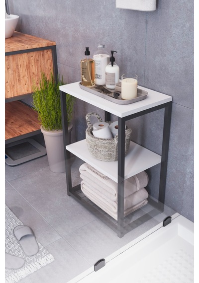 Brida Banyo Düzenleyici, Çok Amaçlı Raflı Düzenleyici Beyaz