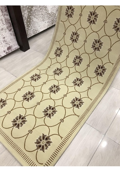 Saray Halı Tifanny 10545 R 100X200 Kahve Krem Yolluk 2 Metre !