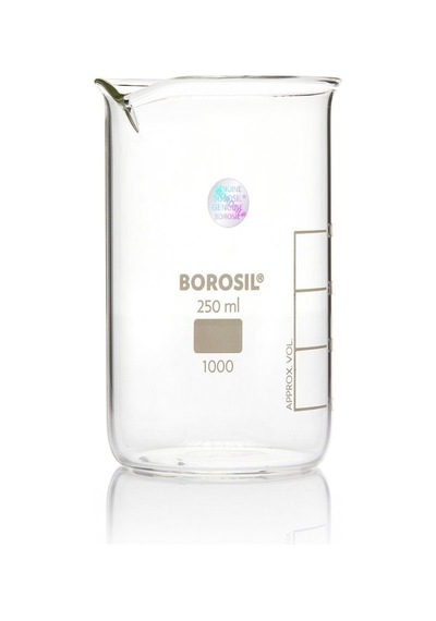 Borosil Uzun Form Cam Beher 250 ML