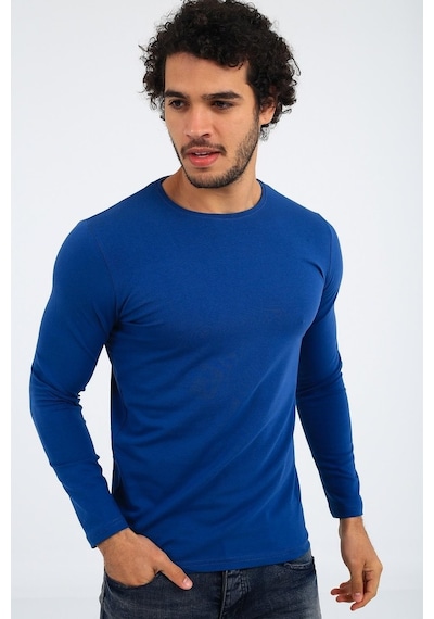 Oksit Mys Lion 4013 Slim Fit Likralı Uzunkol Basic Sweat