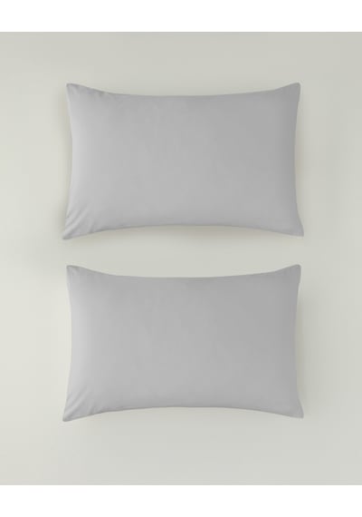 English Home Pure Pamuklu 2'li Yastık Kılıfı 50x70 Cm Çakıl Taşı Çakıl Taşı
