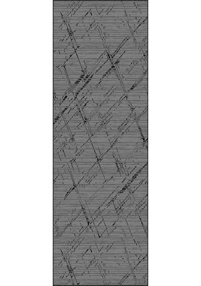 Koyu Gri Kaymaz Modern Kesme Rulo Özel Ölçülü Yolluk Ar1500n11