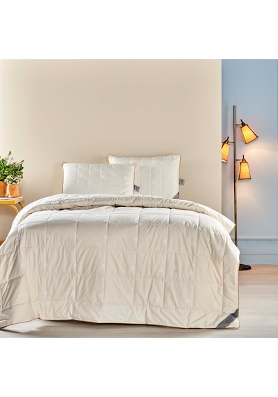 Linens Wooly Yün Çift Kişilik Yorgan Beyaz