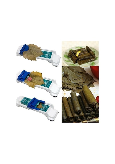 3 Kademeli Kalınlık Ayarlı Pratik Yaprak Sarma Makinesi Renkli