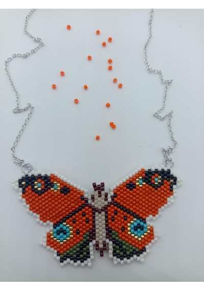Harmeljewelry Kelebek Kolye Çok Renkli