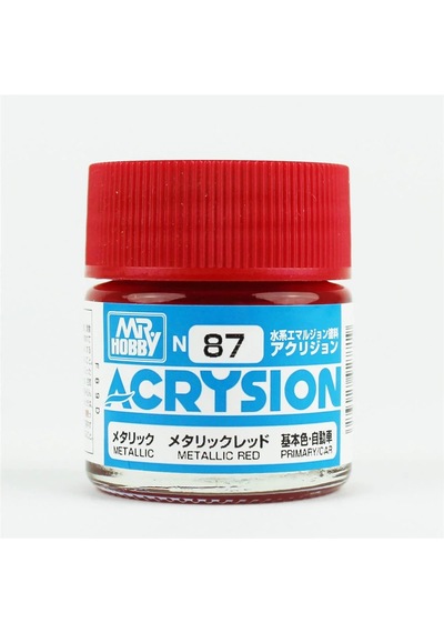 Mr.hobby N-087, 10 Ml. Metallic Red Acrysion Maket Boyası Standart