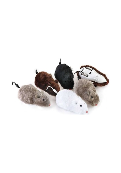 Nunbell Kedi Oyuncağı Kurmalı Peluş Fare Tavşan 12cm