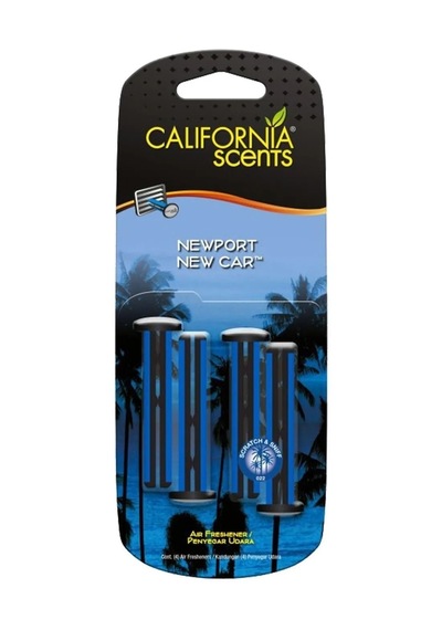 California Scents® Vent Stick "Newport New Car" Kalorifer Geçme Koku 4'lü Set