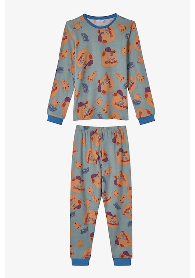 Penti Erkek Çocuk Yeşil More Page Uzun Kollu Pijama Takımı Ge34