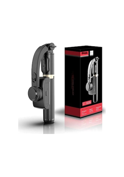 Katlanabilir Bluetooth El Gimbal Akıllı Telefonlarla Uyumlu 360 Dönebilen Taşınabilir Telefon Tutucu