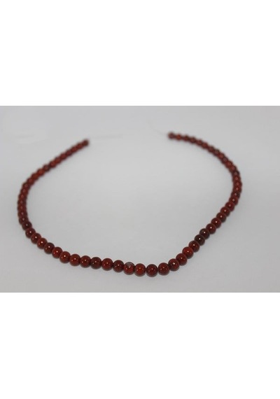 Jasper Taşı Yarım Dizi 6 MM (14230) 18 CM Beyaz