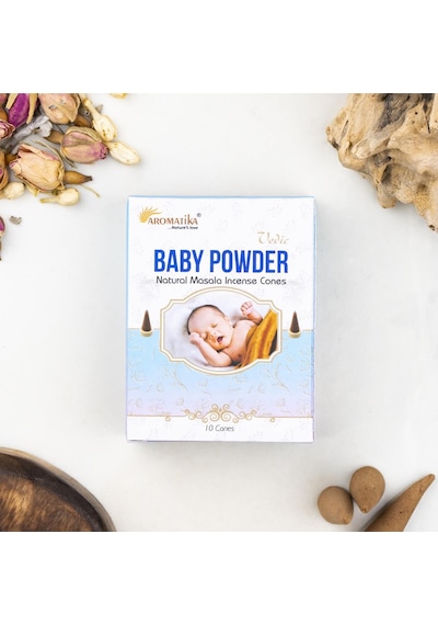 Aromatika Baby Powder Aromalı Konik Tütsü