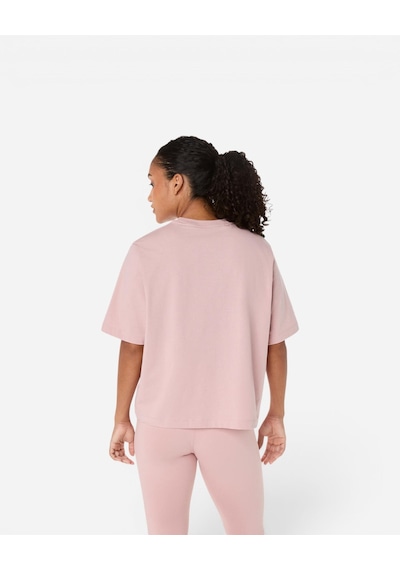 Asics Asıcs Spıral Embroıdery Relaxed Tee Kadın Pembe Kısa Kollu Tshirt 2032d381-700