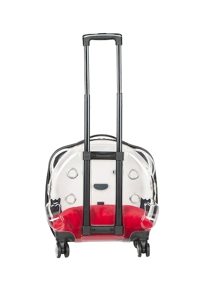 Pawbloom Voyage Şeffaf Tekerlekli Lüks Evcil Hayvan Taşıma Çantası