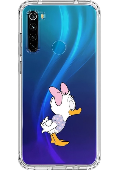 Xiaomi Redmi Note 8 Uyumlu Şeffaf Kılıf Couple Ördek 1 Tasarımlı