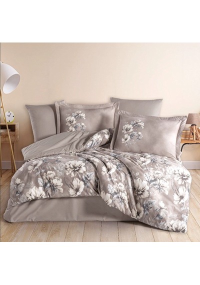Hobby Çift Kişilik Poplin Nevresim Larmina Toprak Çok Renkli
