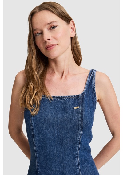 U.s. Polo Assn. Kadın Mavi Elbise Jean 50323895-dn0022 Mıd Blue