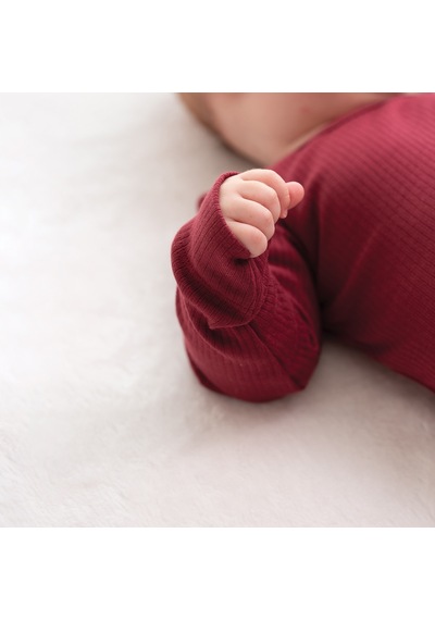 Owli Modal Bebek Takım Bordo 001