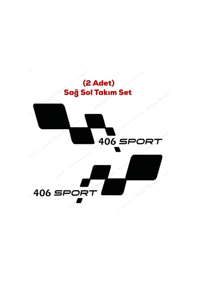 Peugeot 406 Kapı Altı Sticker Peugeot 406 Sticker Araba Sticker