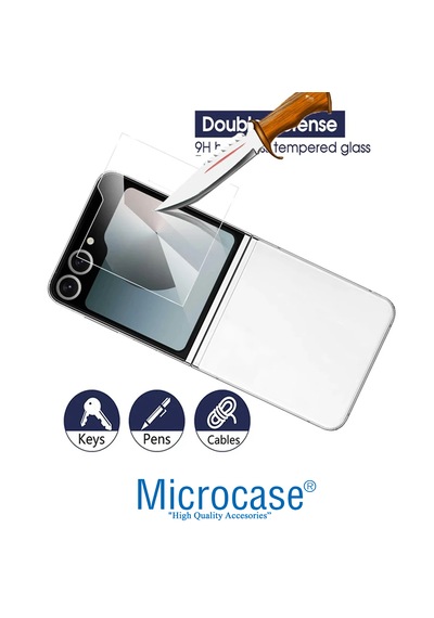 Samsung  Galaxy Uyumlu Z Flip6 Telefon Arkası İçin Tempered Cam Al5352