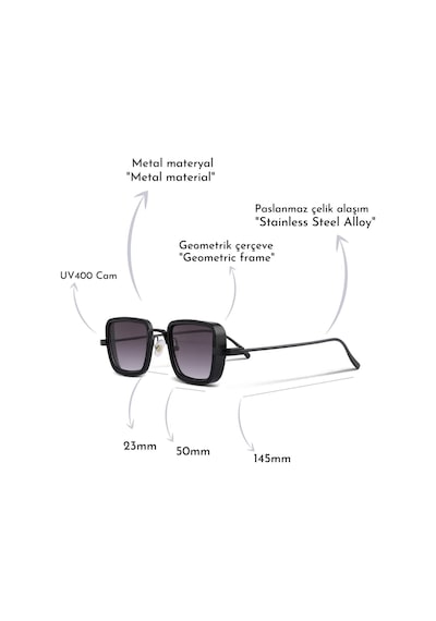 Watchofroyal Royal Eyewear Ex657-dark Black Unısex Güneş Gözlüğü