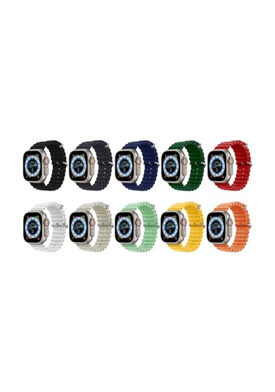 Apple Uyumlu Watch 44mm Zore Krd-75 Silikon Kordon