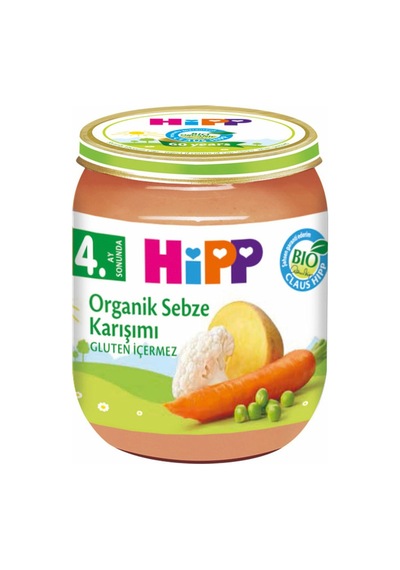 Hipp Organik Sebze Karışımı 125 G - 8 Adet Tarı