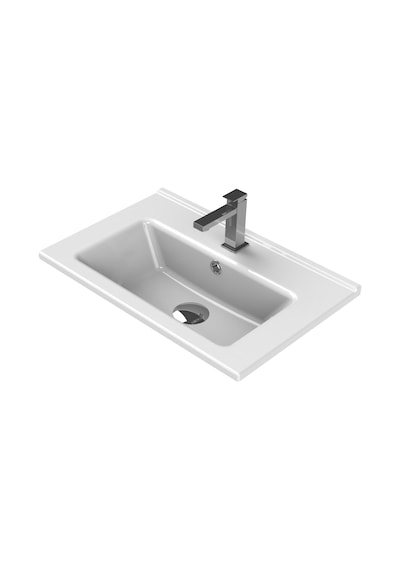 Turkuaz Seramik Cerastyle Arte 55 x 36.5 CM Etajer Uyumlu Mini Lavabo