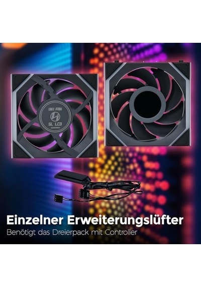 Li Unı Fan Reverse Sl Wıreless Lcd 1x120mm Siyah Kasa Fanı G99.12rsllcd1w1b.00