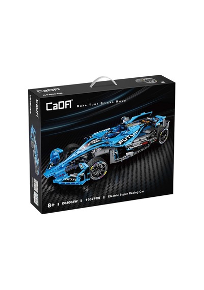 C64004w Cada Electric Racing Super Car Blok Seti 1667 Parça -vagon Life