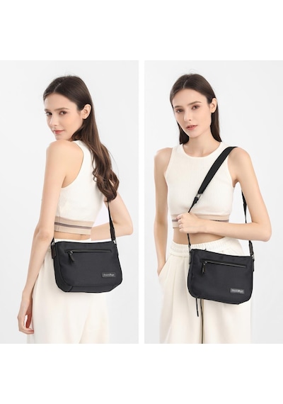 Smart Bags Twill Dimi Kumaş Postacı Kadın Çantası 3324 Siyah