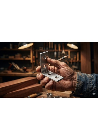15x25 Mm L Masa Gönye 10 Adet - Paslanmaz Çelik Köşe Birleştirici Ve Mobilya Sabitleyici - Küçük Boy Metal Köş Genel