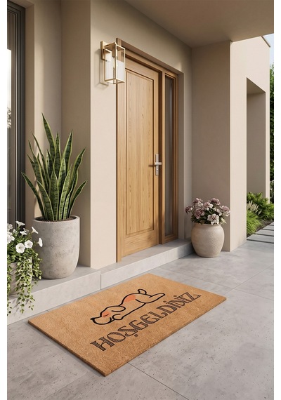 Villadia Home Textile Kapı Önü Paspası Kaymaz Taban Dekoratif Paspas Ev Giriş Antre İç Ve Dış Mekan Paspası 45x70 Cm 22ypycoco